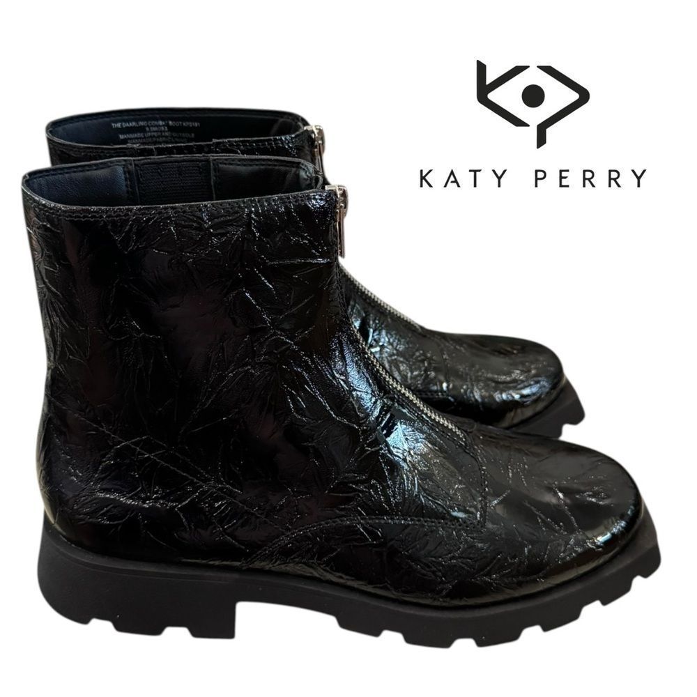 Katy Perry Collections The Daarling Black Combat Boots 9.5 — image 2 of 6